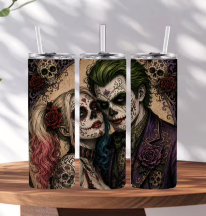 Sugar Skull Romance Tumbler