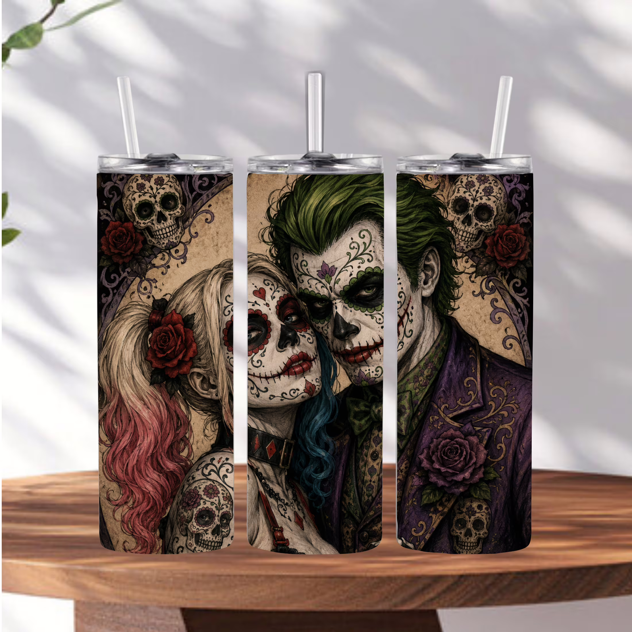 Sugar Skull Romance Tumbler